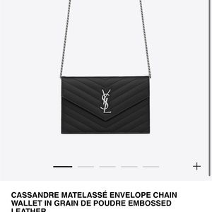 - YSL Envelope black  purse